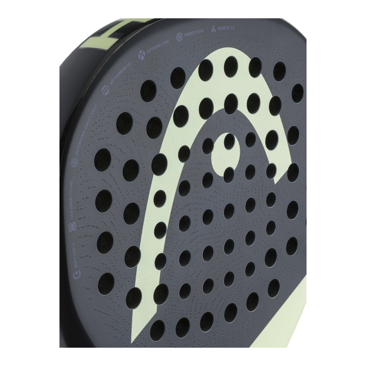 Raquette de padel Head Extreme Pro 2026, détail des technologies gravées sur la face