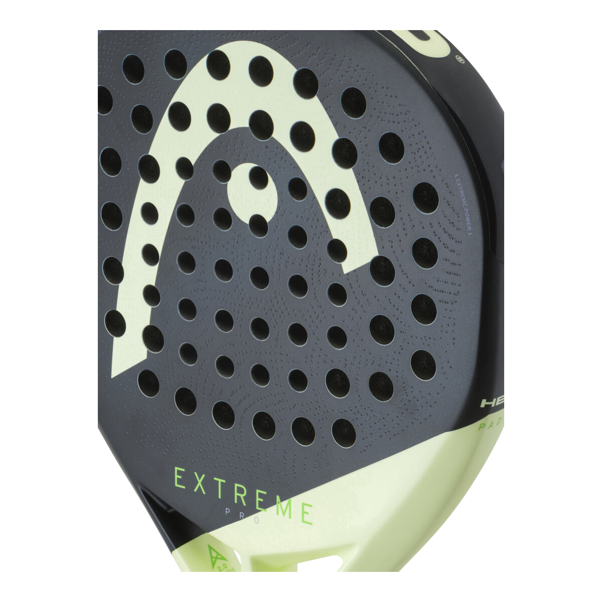 Raquette de padel Head Extreme Pro 2026, détail du tamis et de la surface Extreme Spin