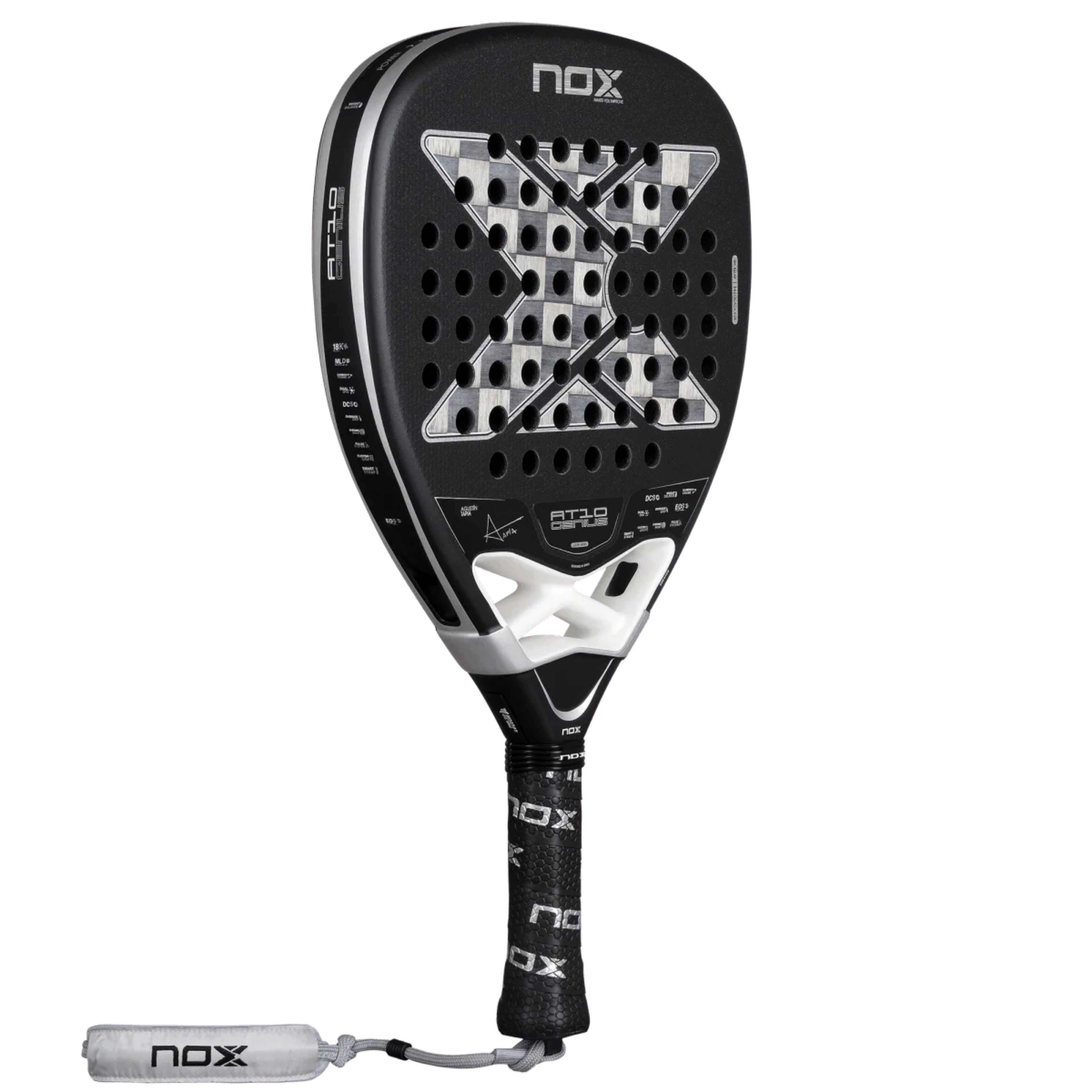 Raquette de padel NOX AT10 Luxury Genius Attack 18K Alum 2026 by Agustín Tapia