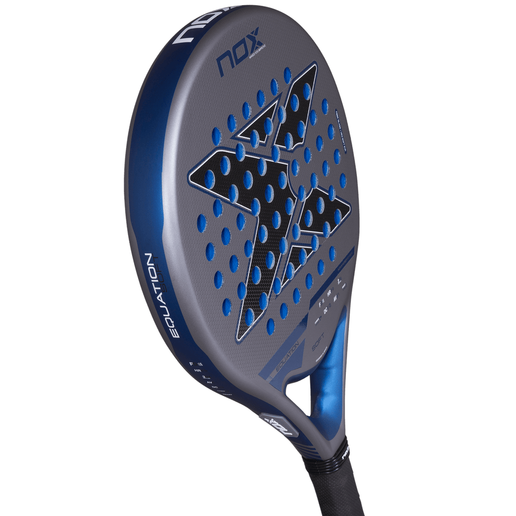 NOX Equation SOFT Advanced 2027 padel racket, angled view