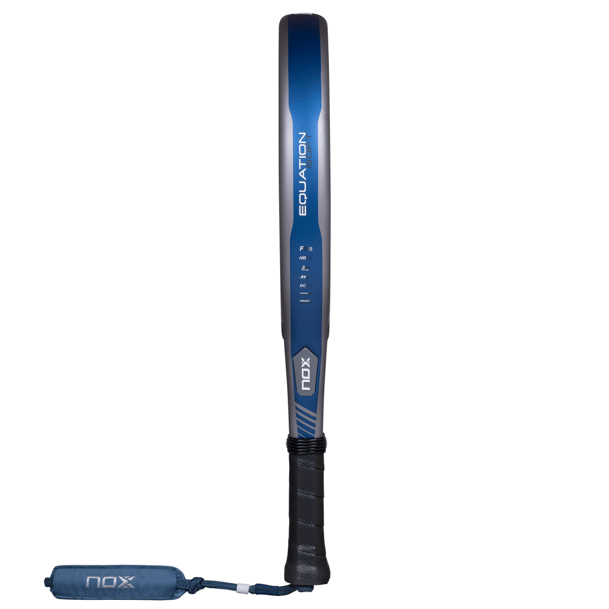 NOX Equation SOFT Advanced 2027 padel racket, edge view