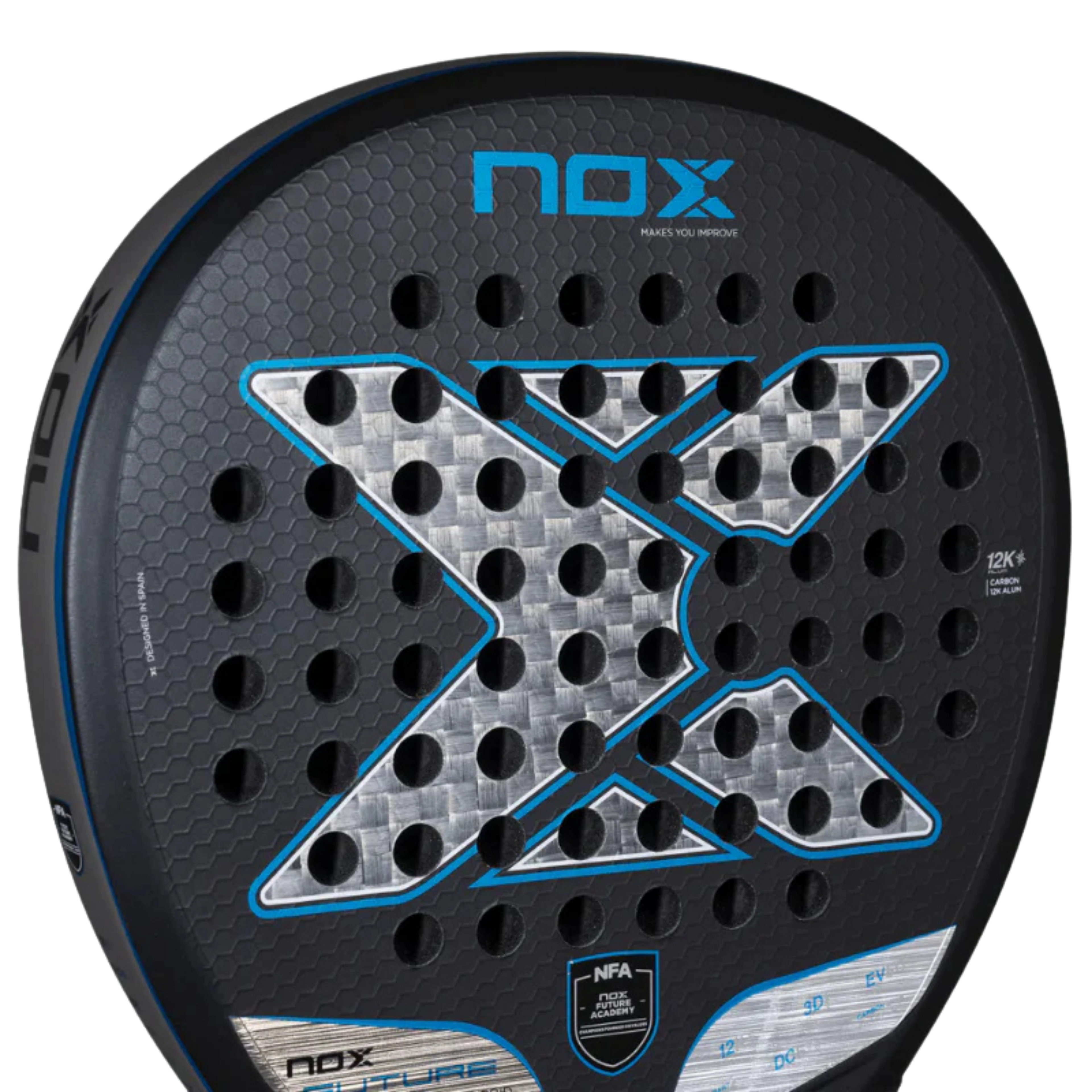 Raquette de padel NOX Future Hybrid 12K ALUM NFA Series