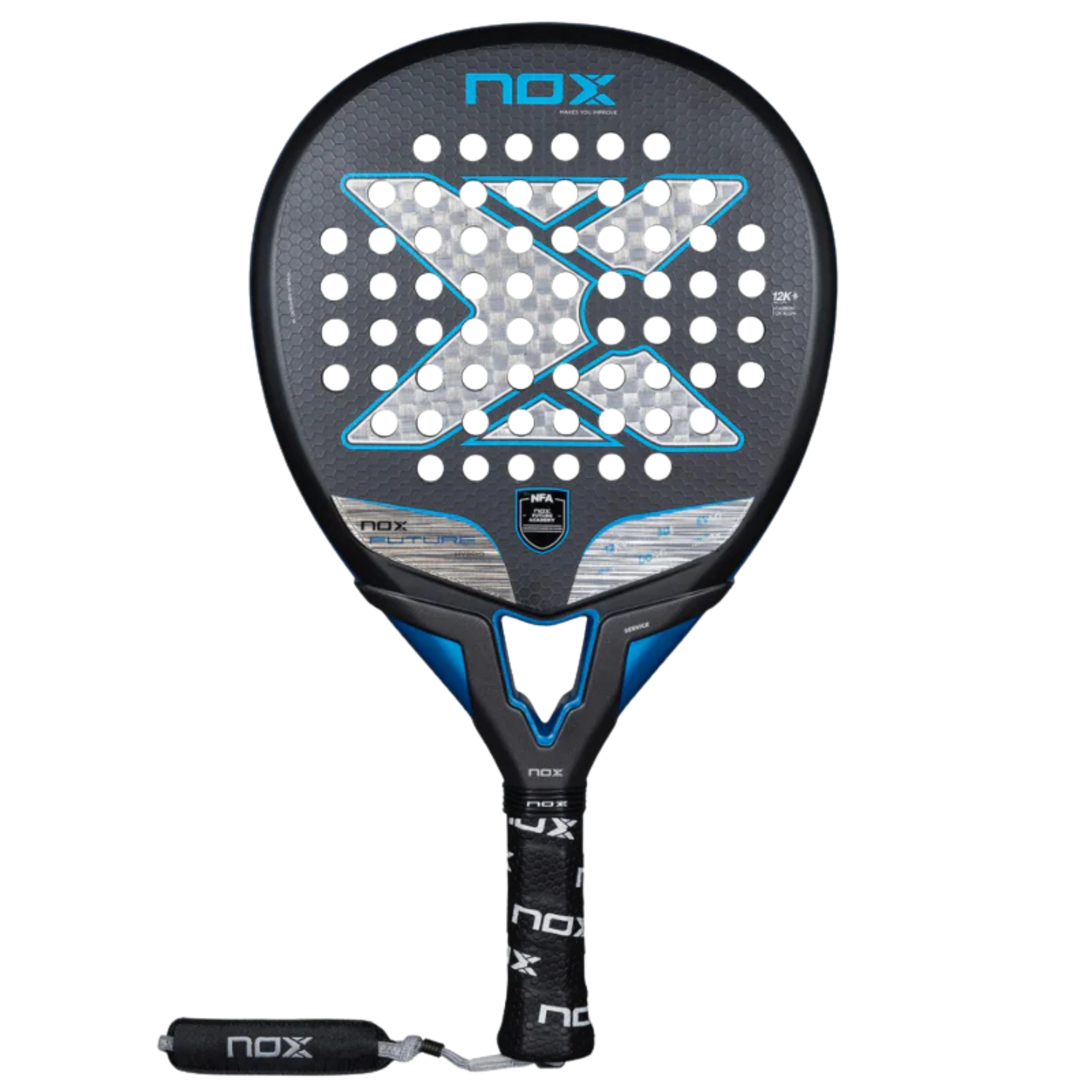 Raquette de padel NOX Future Hybrid 12K ALUM NFA Series