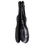 Raquette de padel NOX Genius 18K Alum 2027 by Agustín Tapia, dans son étui exclusif en forme de violon, vue de profil