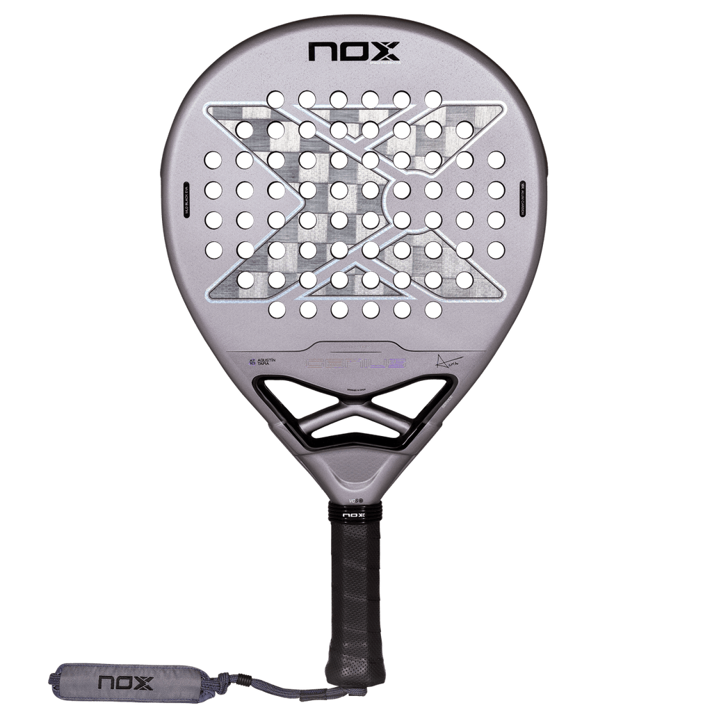 Raquette de padel NOX Genius 18K Alum 2027 by Agustín Tapia, vue de face