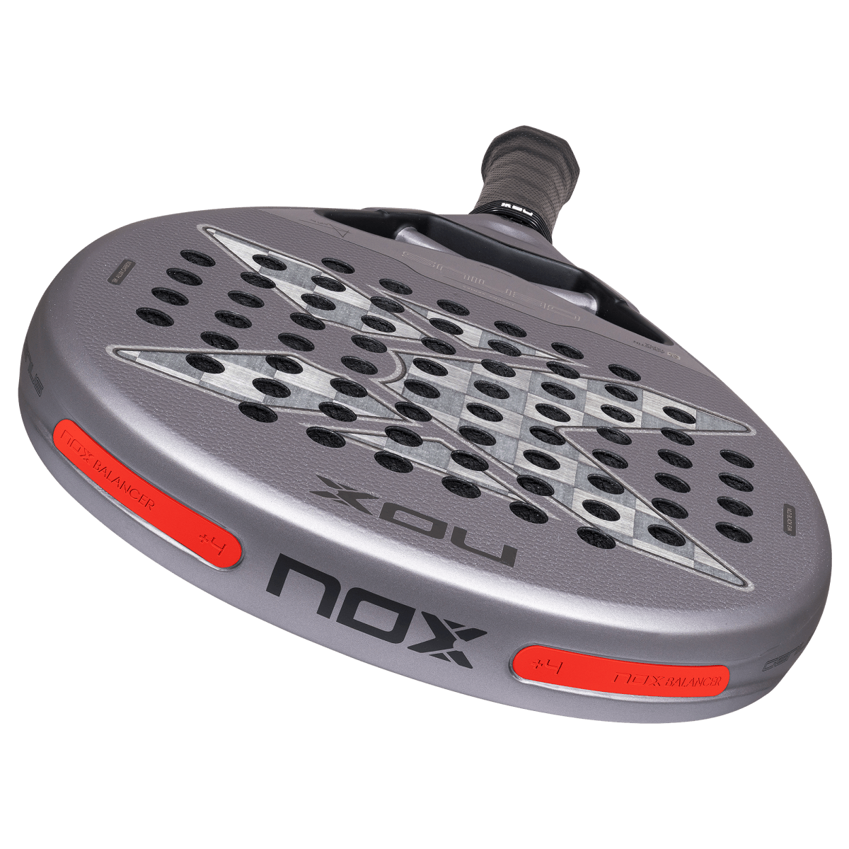 Raquette de padel NOX Genius 18K Alum 2027 by Agustín Tapia, contrepoids de 4 g du système Weight Balance