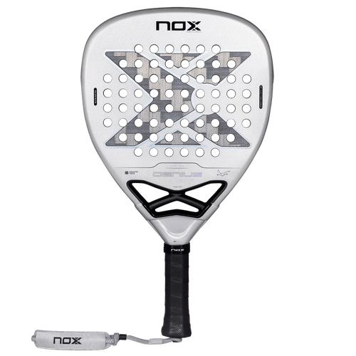 Raquette de padel NOX Genius Attack 12K Alum XTREM 2027 by Agustín Tapia, vue de face