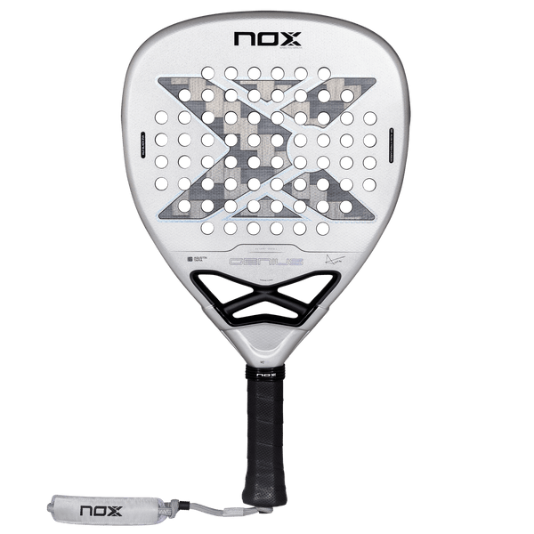 Raquette de padel NOX Genius Attack 12K Alum XTREM 2027 by Agustín Tapia, vue de face