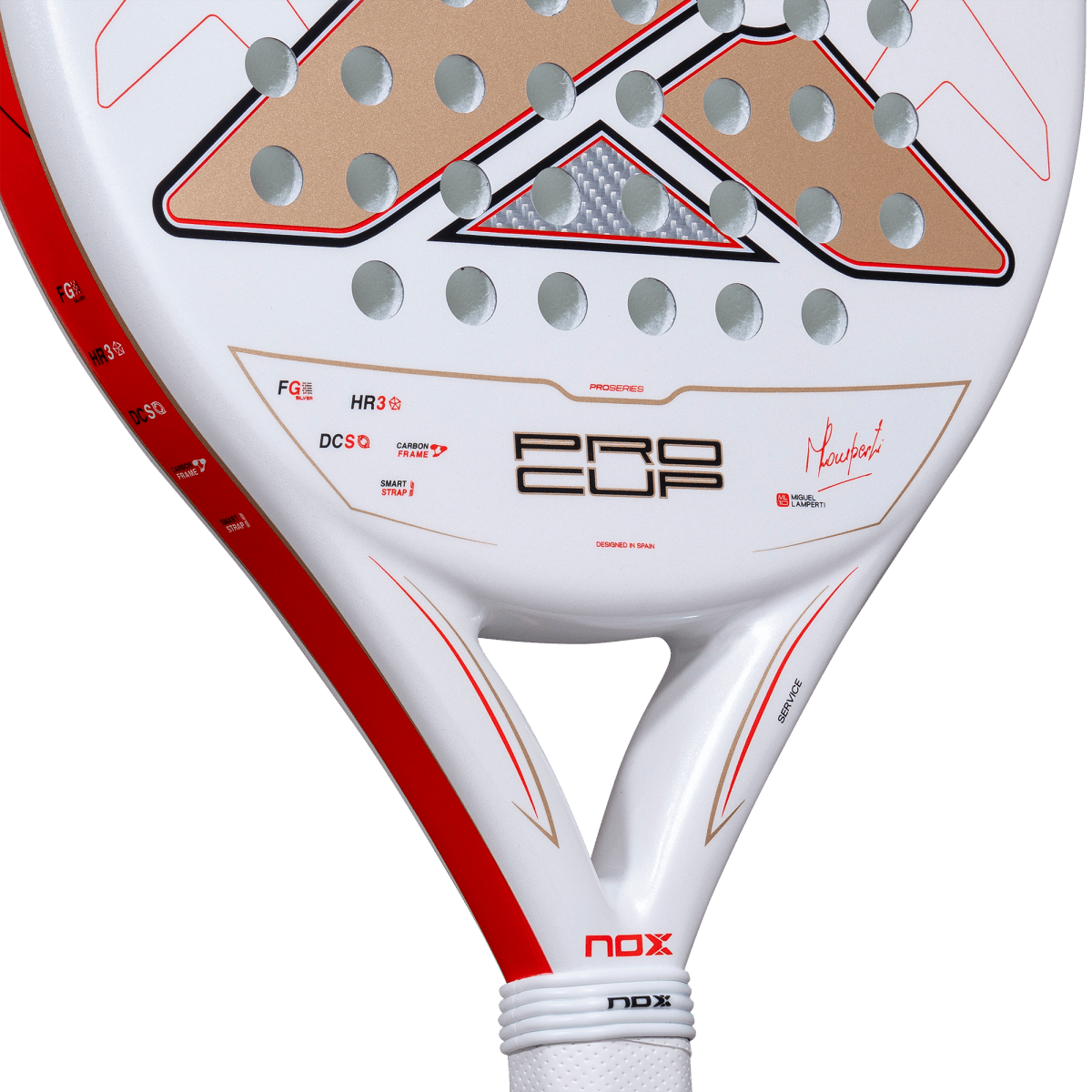 Padelschläger NOX ML10 Pro Cup Coorp 2027 by Miguel Lamperti, Detail des Herzens
