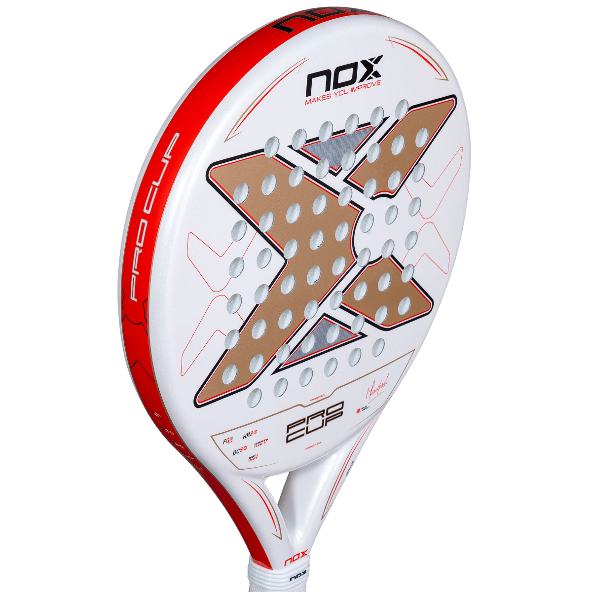 Padelschläger NOX ML10 Pro Cup Coorp 2027 by Miguel Lamperti, schräge Ansicht
