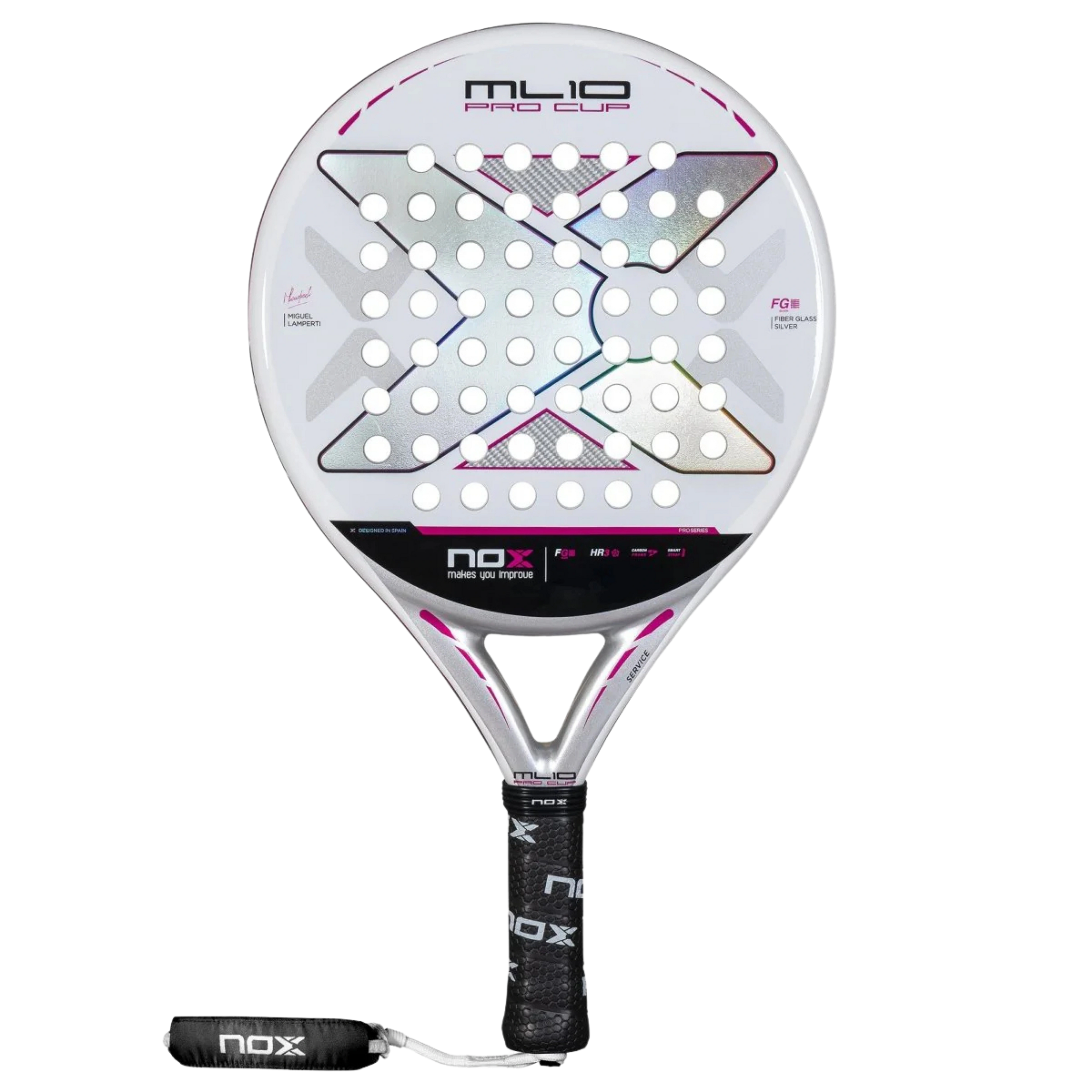 Raquette de padel NOX ML10 Pro Cup Silver by Miguel Lamperti