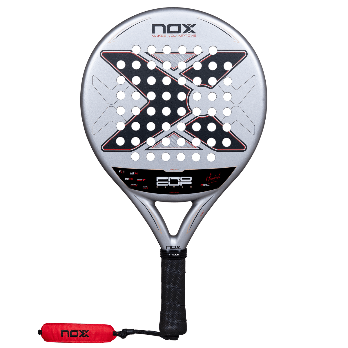 Raquette de padel NOX ML10 Pro Cup Rough 2027 by Miguel Lamperti, vue de face