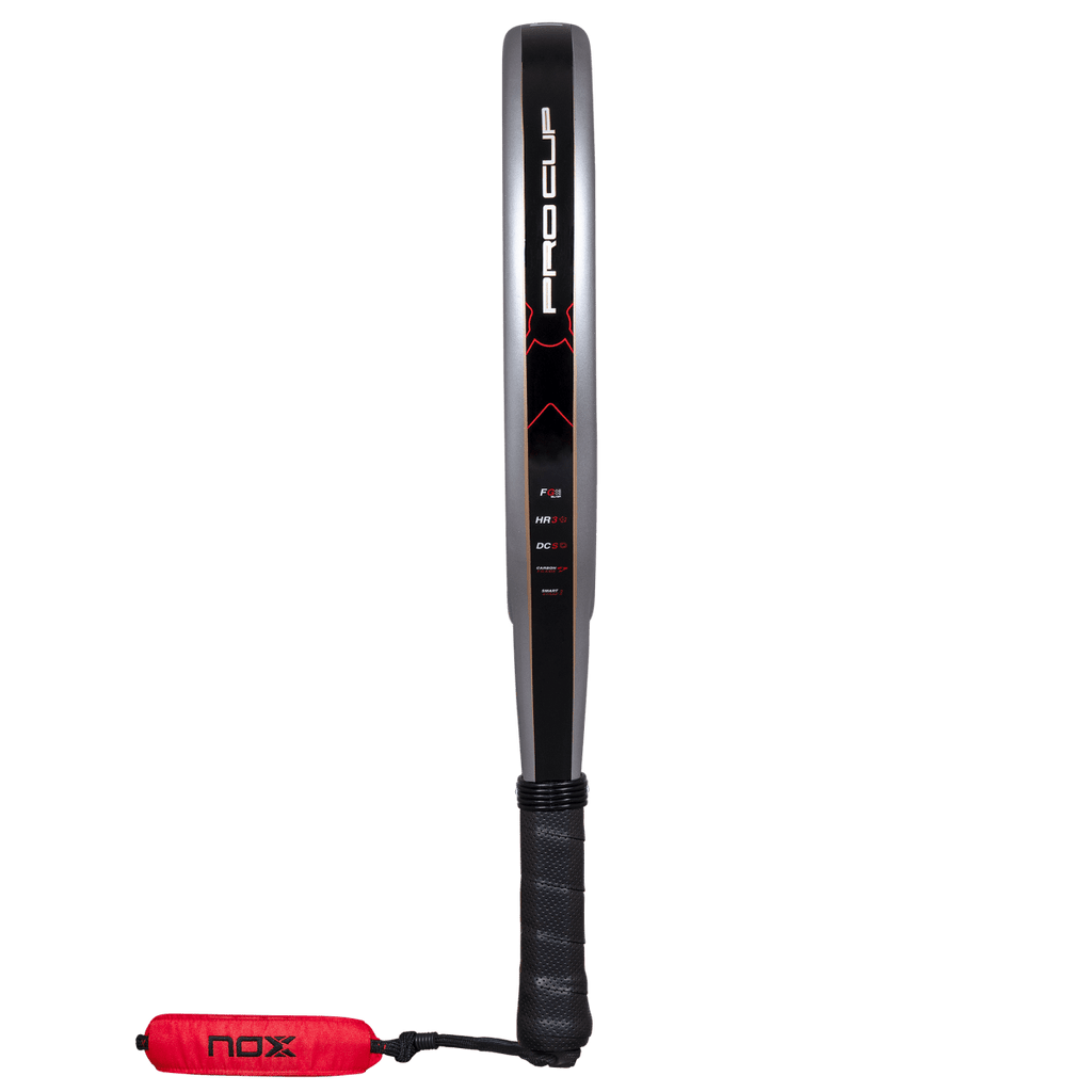 NOX ML10 Pro Cup Rough 2027 padel racket by Miguel Lamperti, edge view