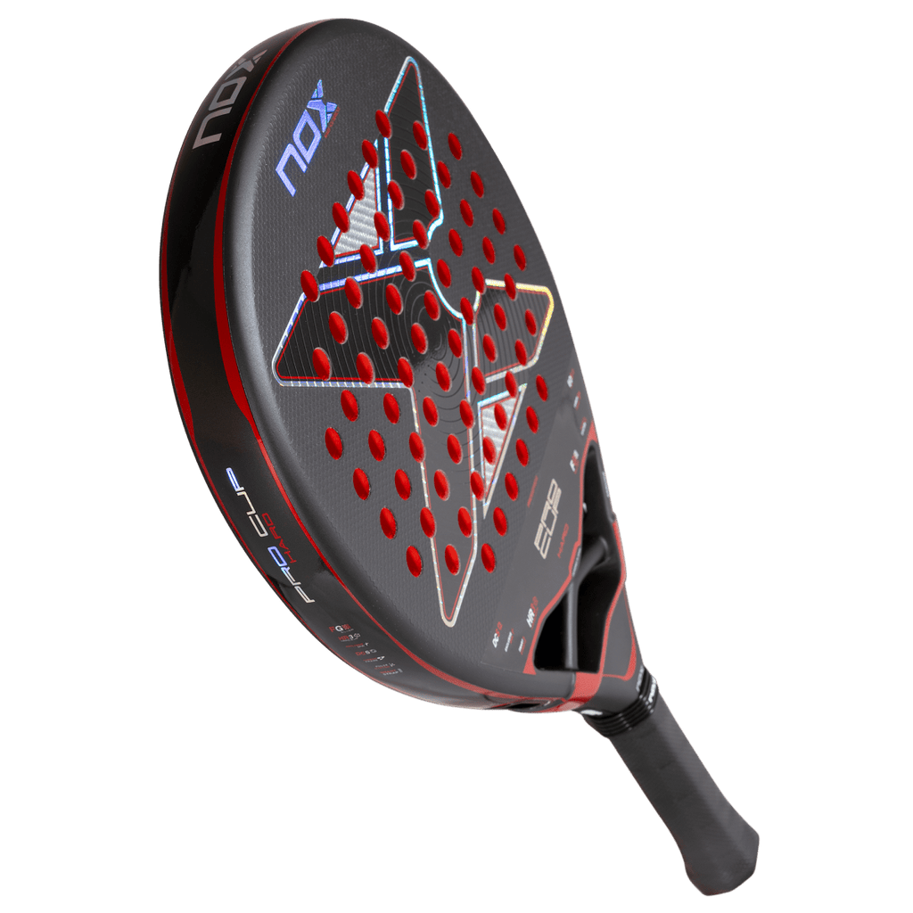 Raquette de padel NOX Pro Cup HARD 2027 by Agustín Tapia, vue penchée