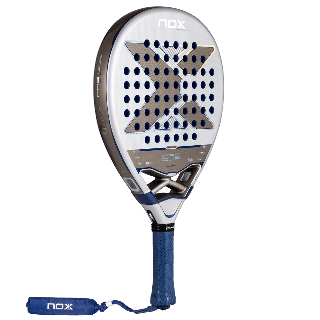 NOX Pro Cup SOFT 2027 padel racket by Agustín Tapia, 45-degree view