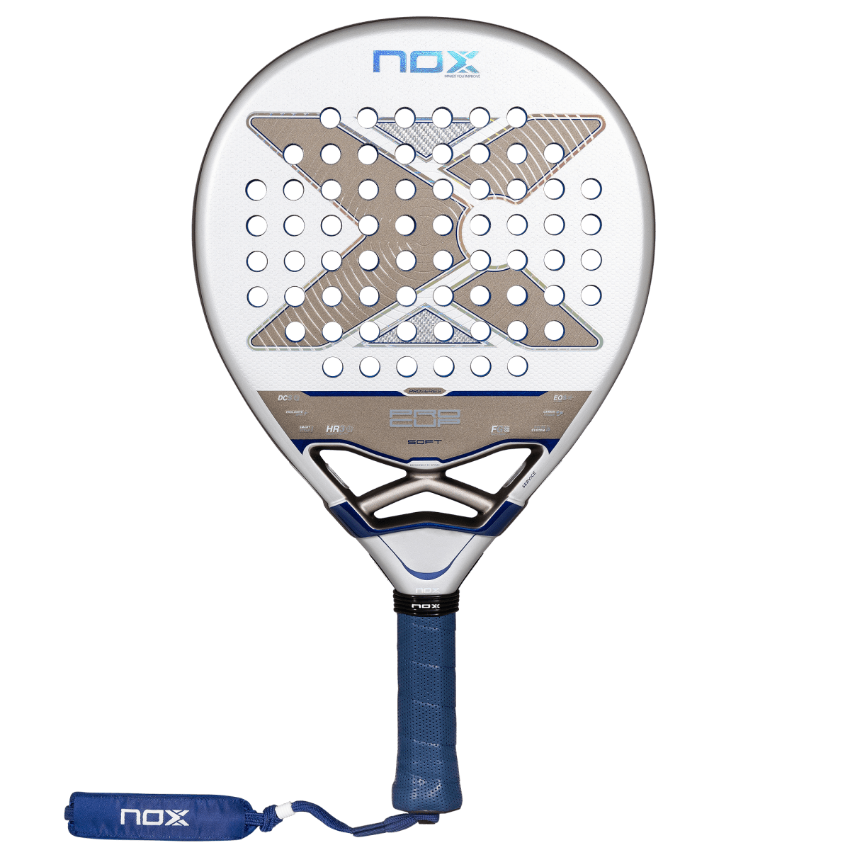 NOX Pro Cup SOFT 2027 padel racket by Agustín Tapia, front view