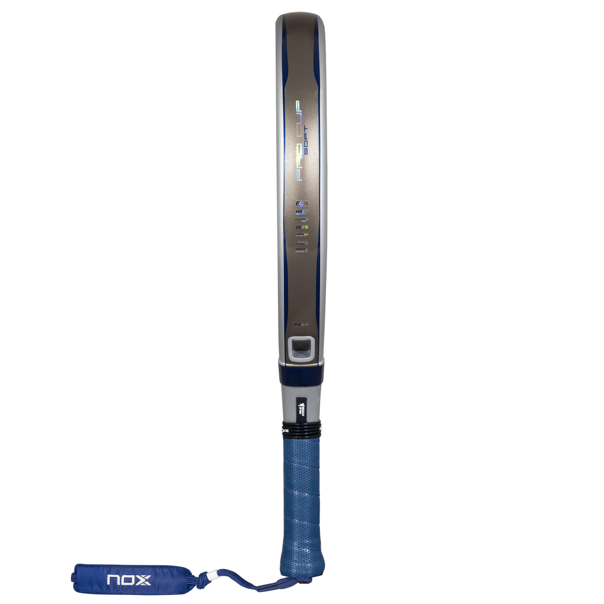 NOX Pro Cup SOFT 2027 padel racket by Agustín Tapia, edge view