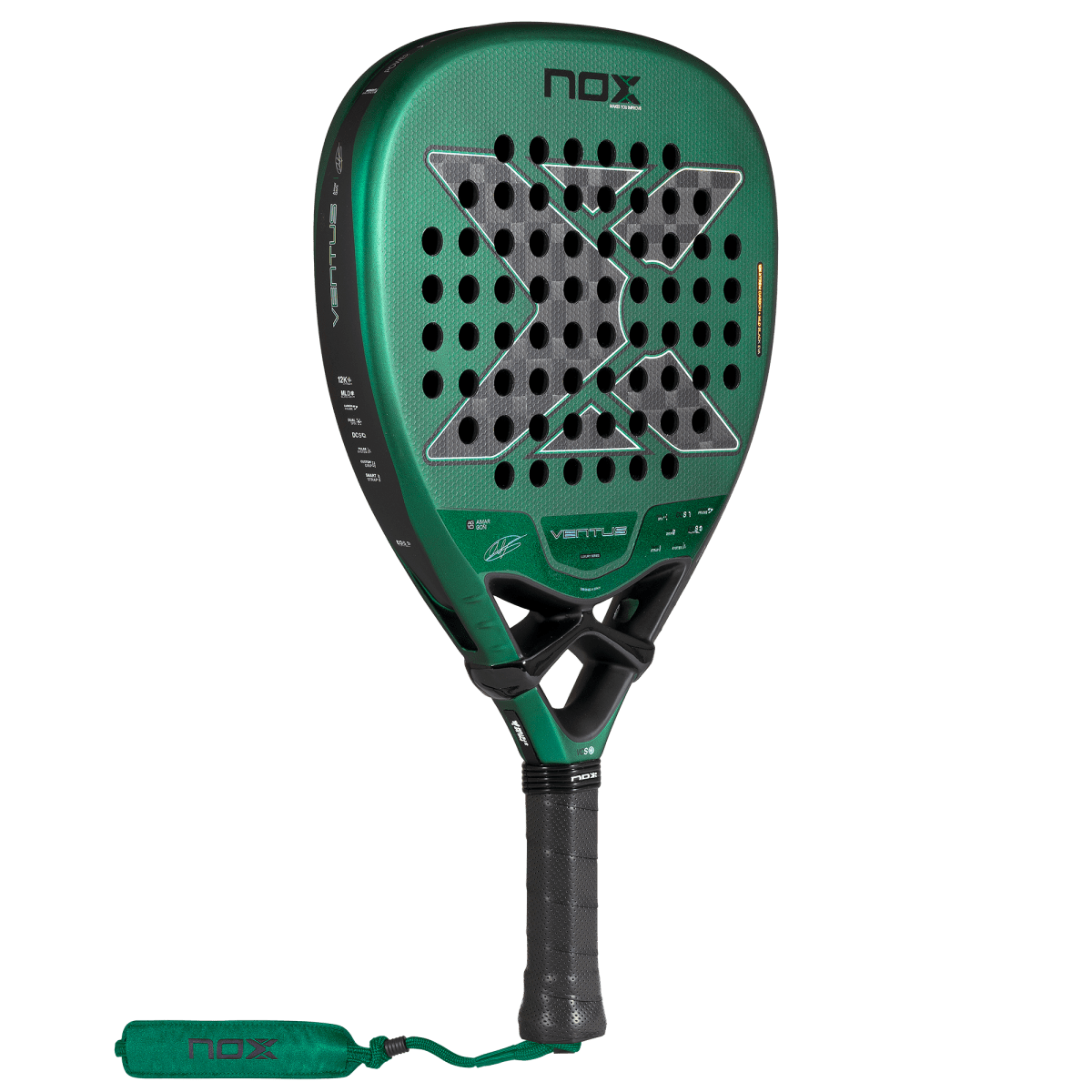 Raquette de padel NOX Ventus Attack 12K XTREM 2027 by Aimar Goñi, vue à 45 degrés