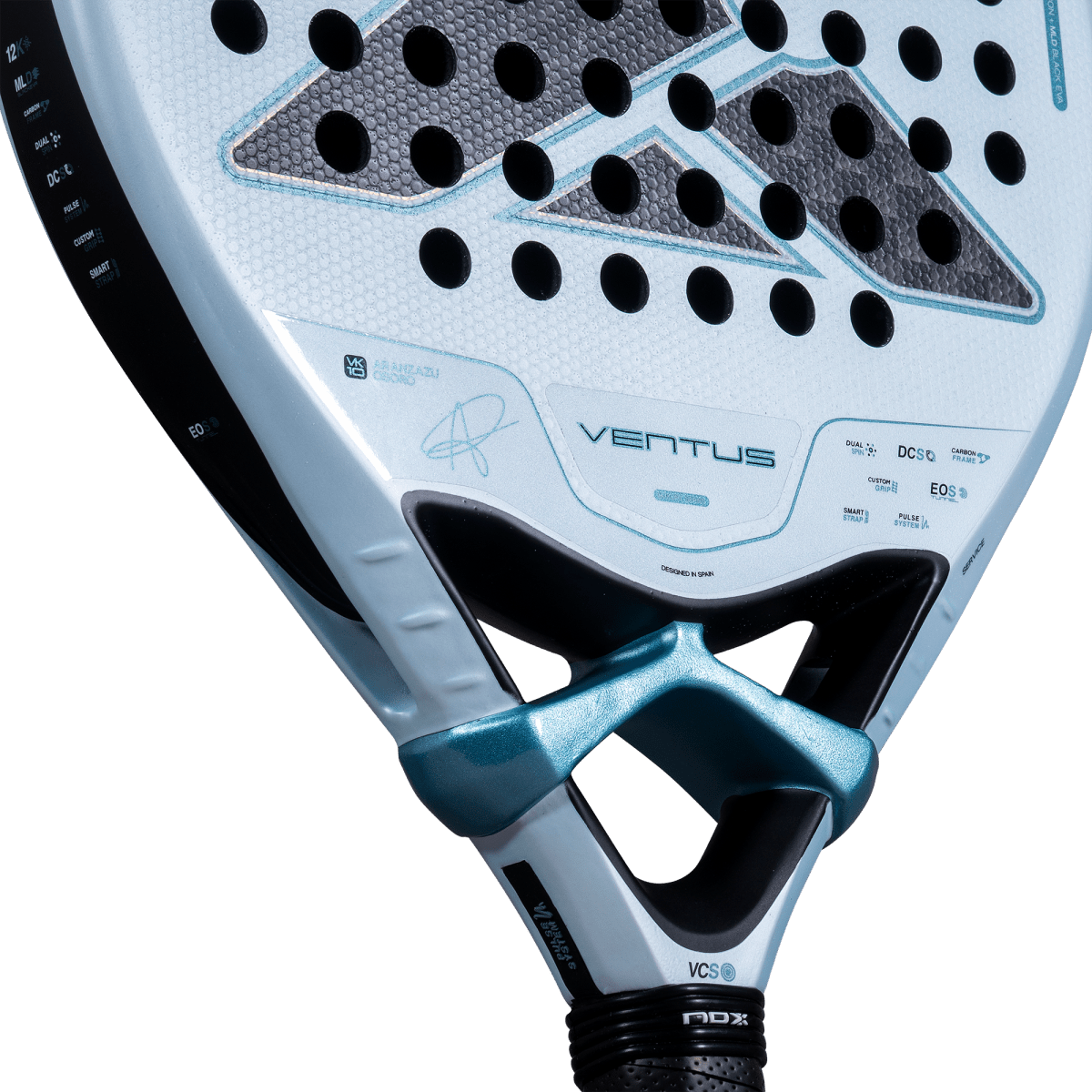 Padelschläger NOX Ventus Control 12K 2027 by Aranzazu Osoro, Detail des Herzens