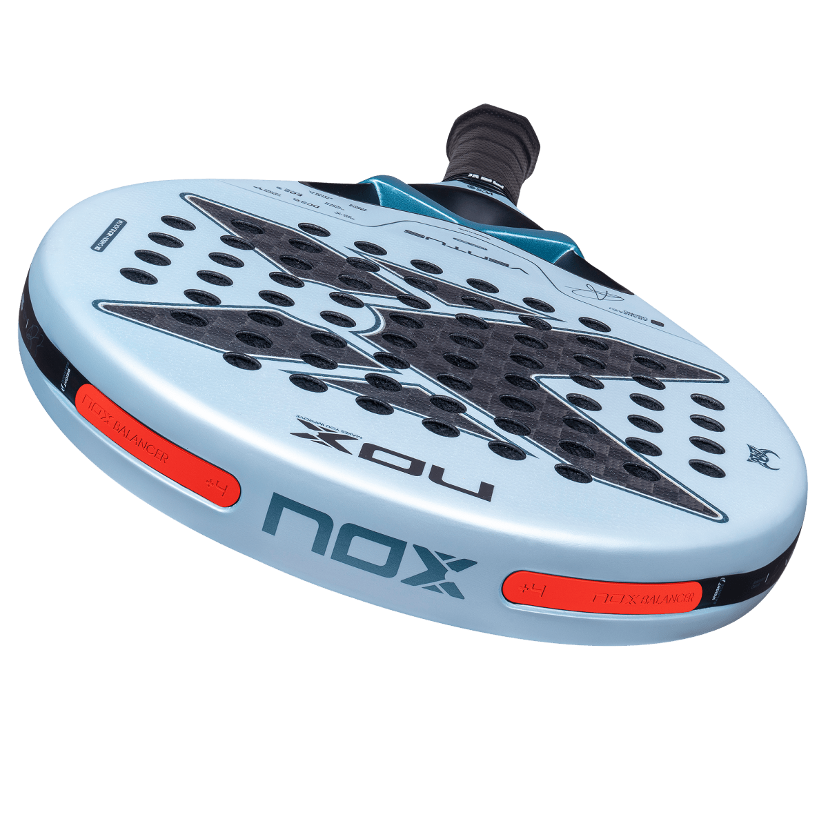 Padelschläger NOX Ventus Control 12K 2027 by Aranzazu Osoro, Gegengewichte des Weight-Balance-Systems