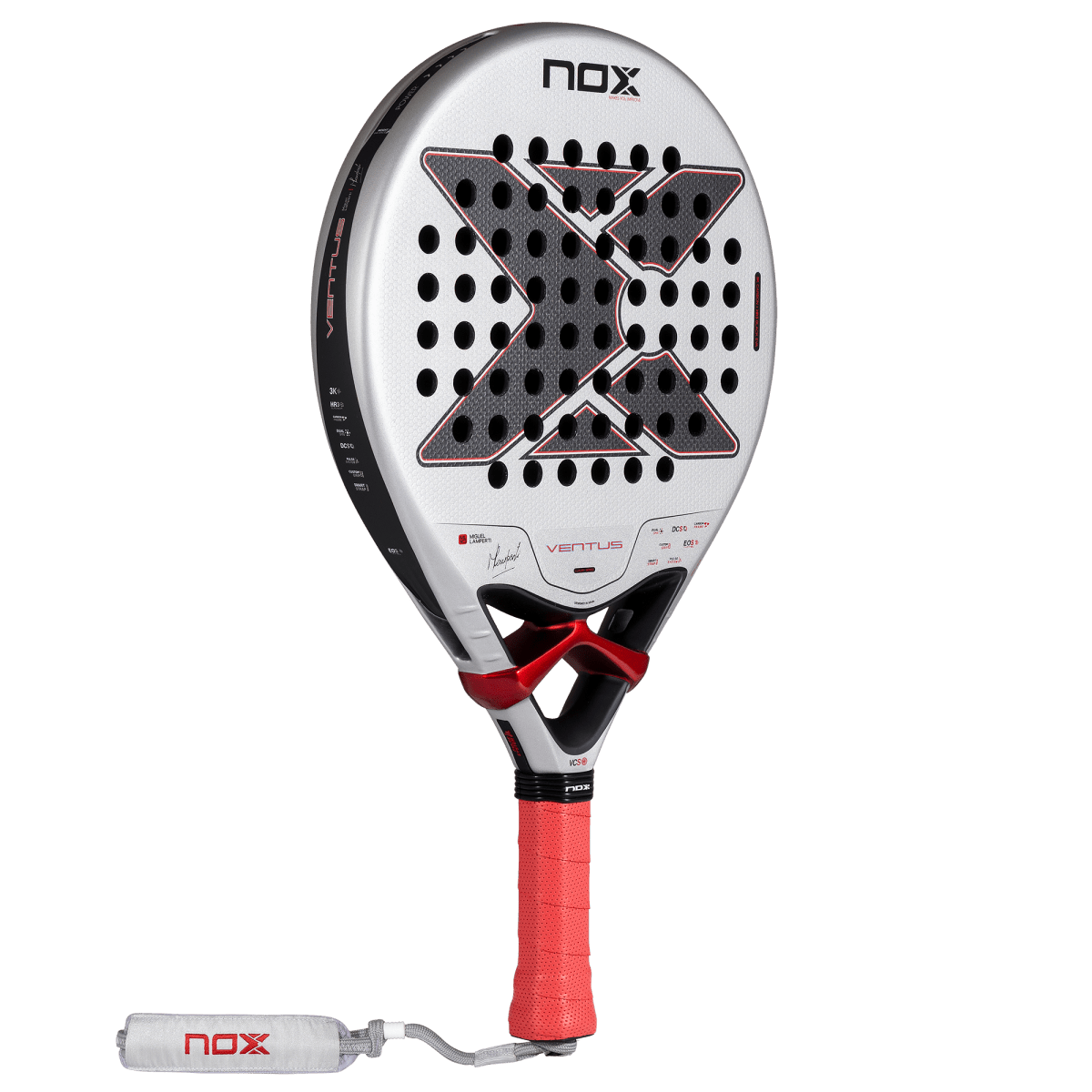 Raquette de padel NOX Ventus Control 3K 2027 by Miguel Lamperti, vue à 45 degrés