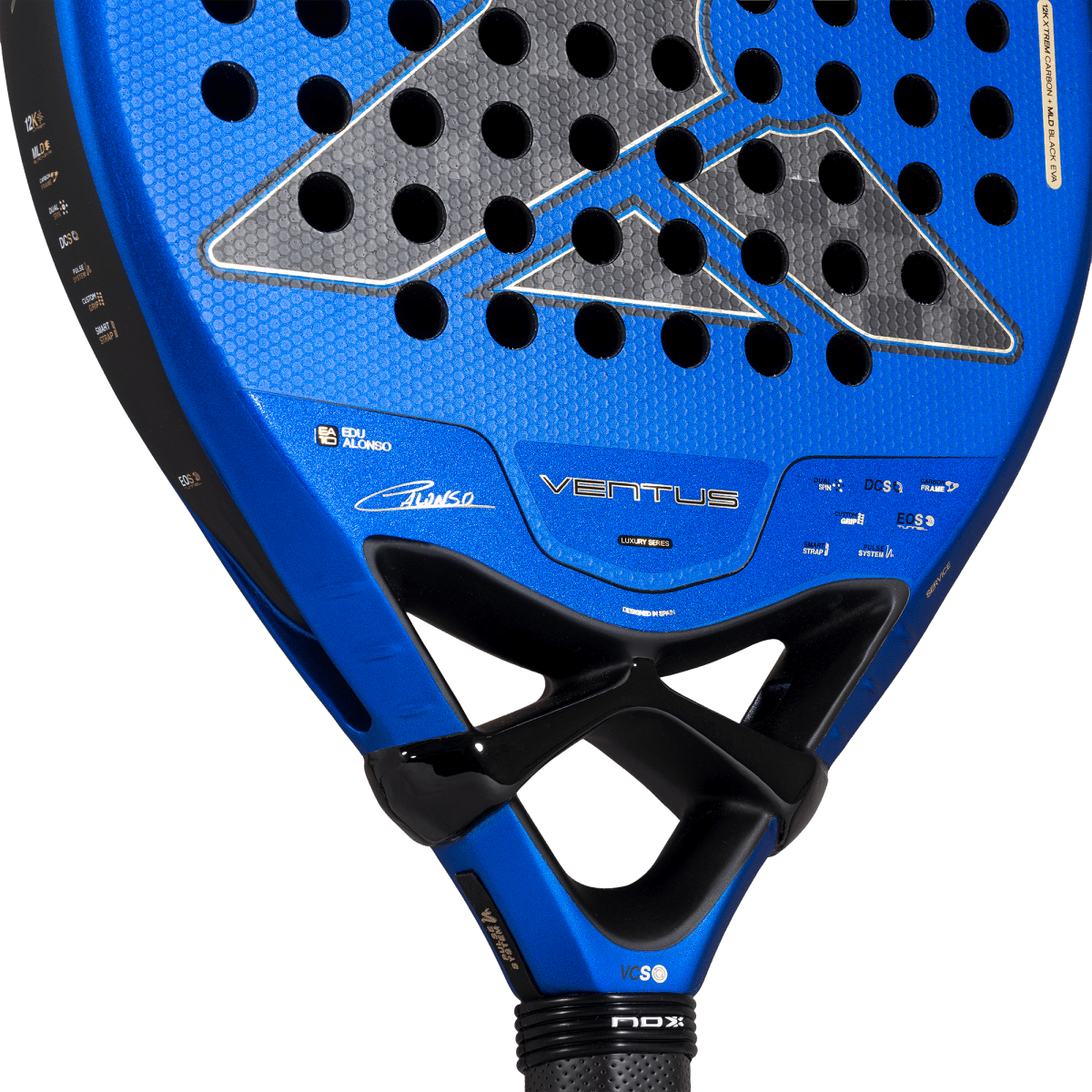 Raquette de padel NOX Ventus Hybrid 12K XTREM 2027 by Edu Alonso, détail du cœur