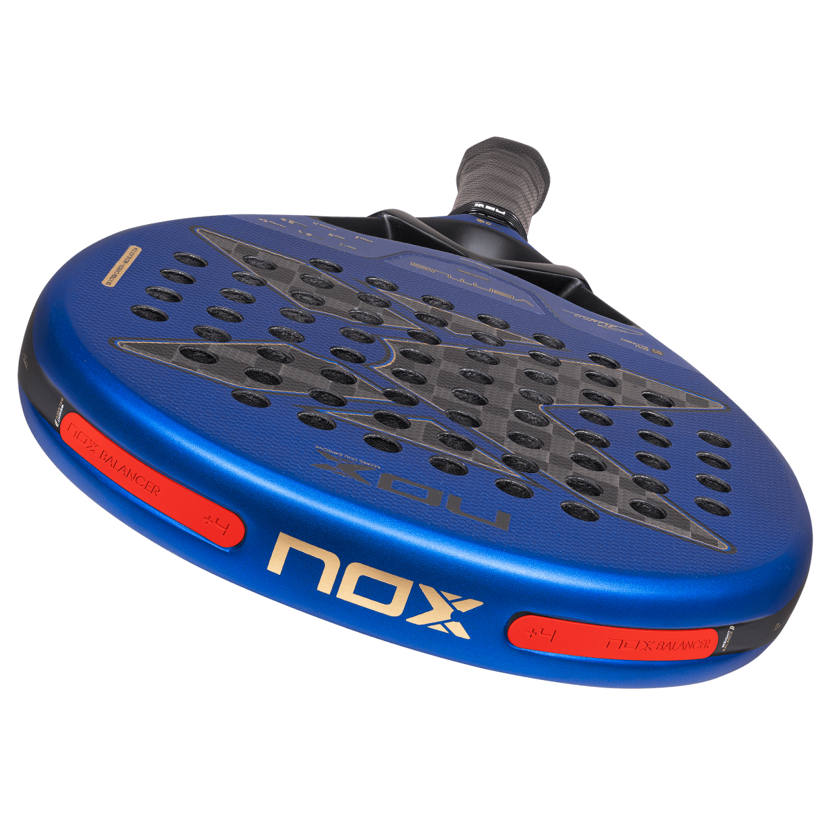 Raquette de padel NOX Ventus Hybrid 12K XTREM 2027 by Edu Alonso, contrepoids du système Weight Balance