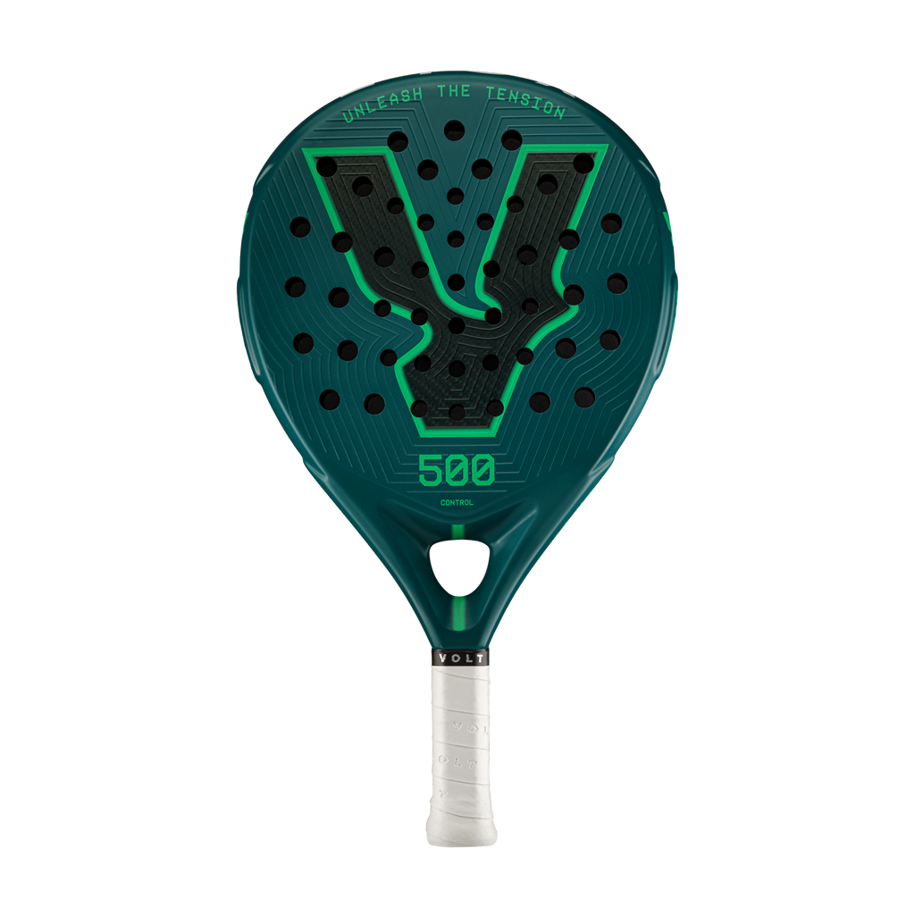 Raquette de padel Volt 500 v5, vue de face