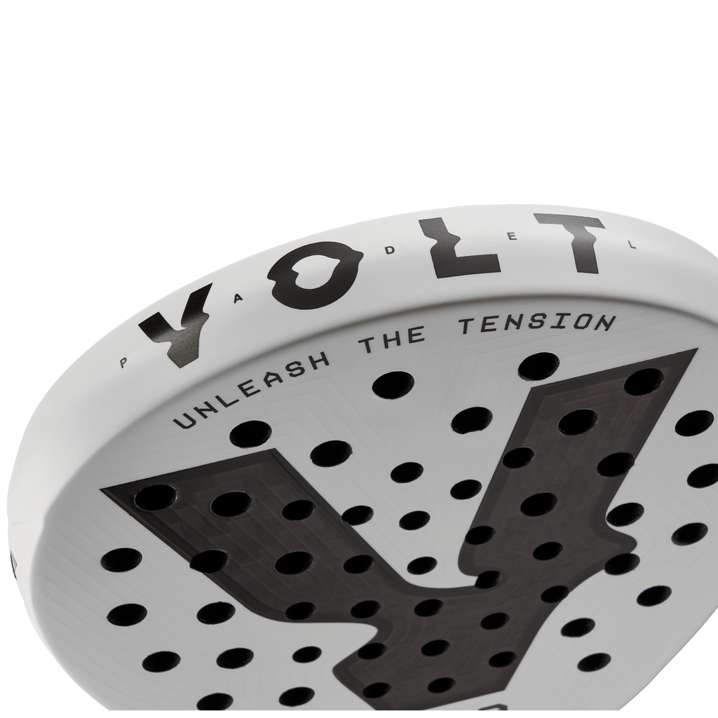 Haut du cadre de la Volt 600 v5, signature Volt Unleash the Tension