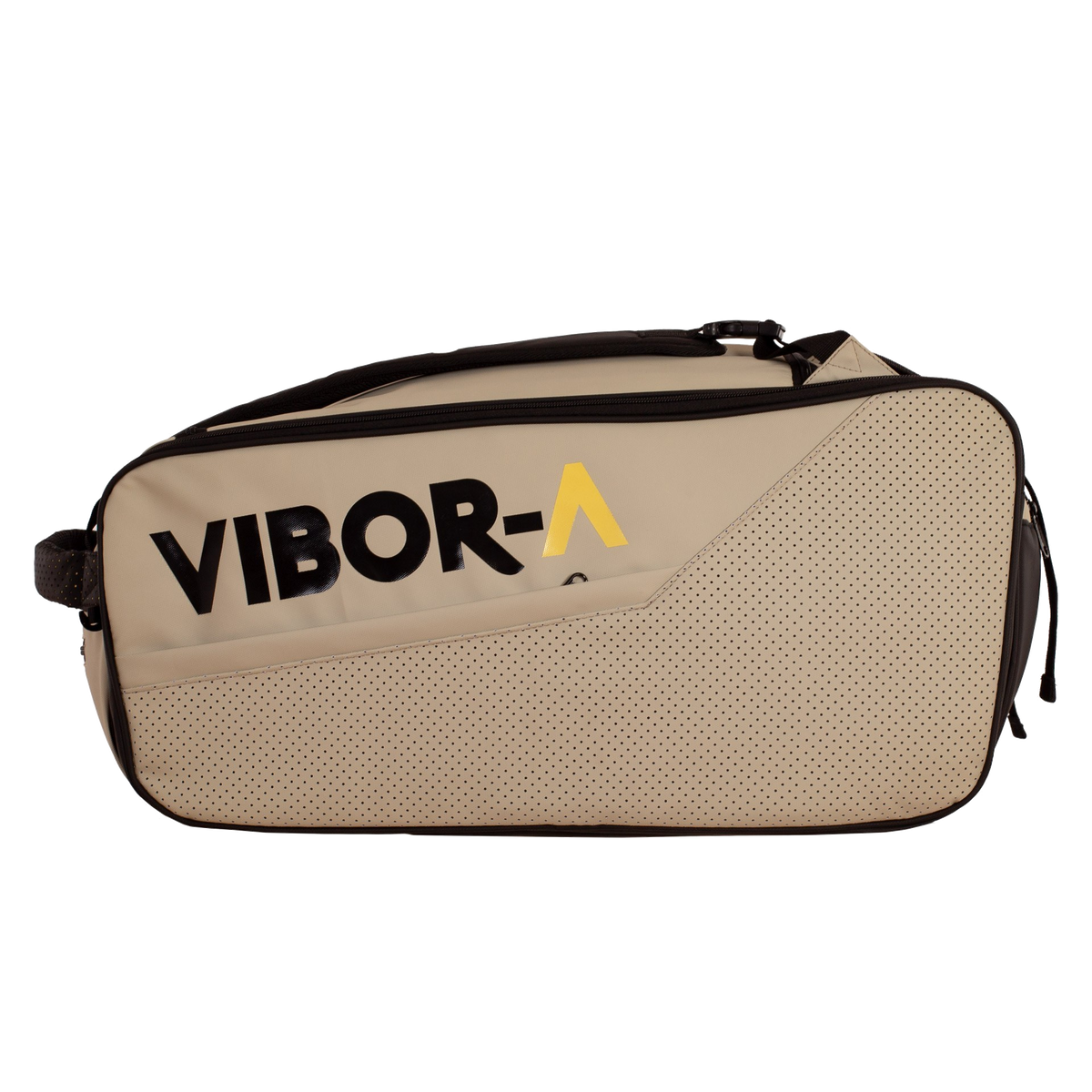 Padeltasche Vibor-A Technic, Farbe Creme / Schwarz, Vorderansicht