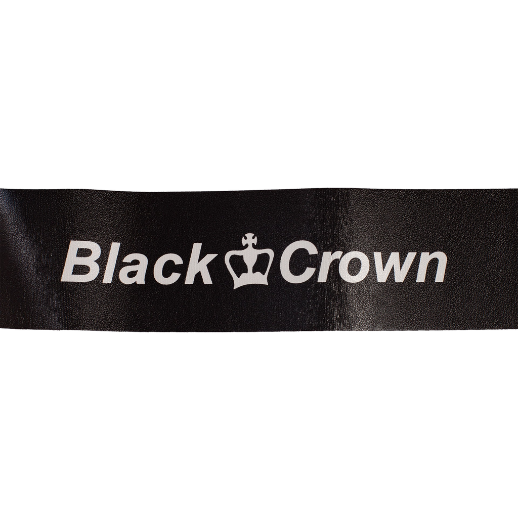 Protecteur de cadre Black Crown, logo blanc sur fond noir