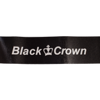 Protecteur de cadre Black Crown, logo blanc sur fond noir