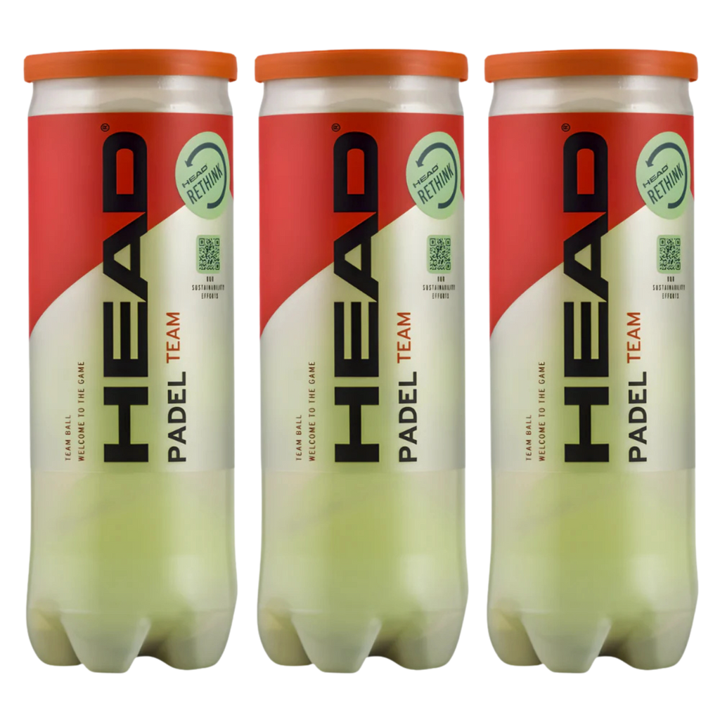 Tripack de 3 balles Head Padel Team