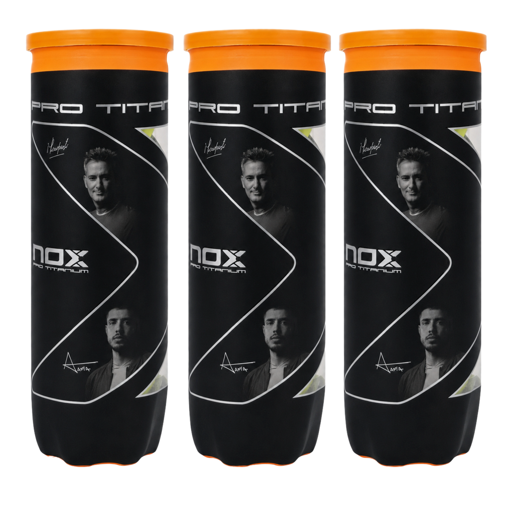 Tripack de 3 balles de padel NOX Pro Titanium