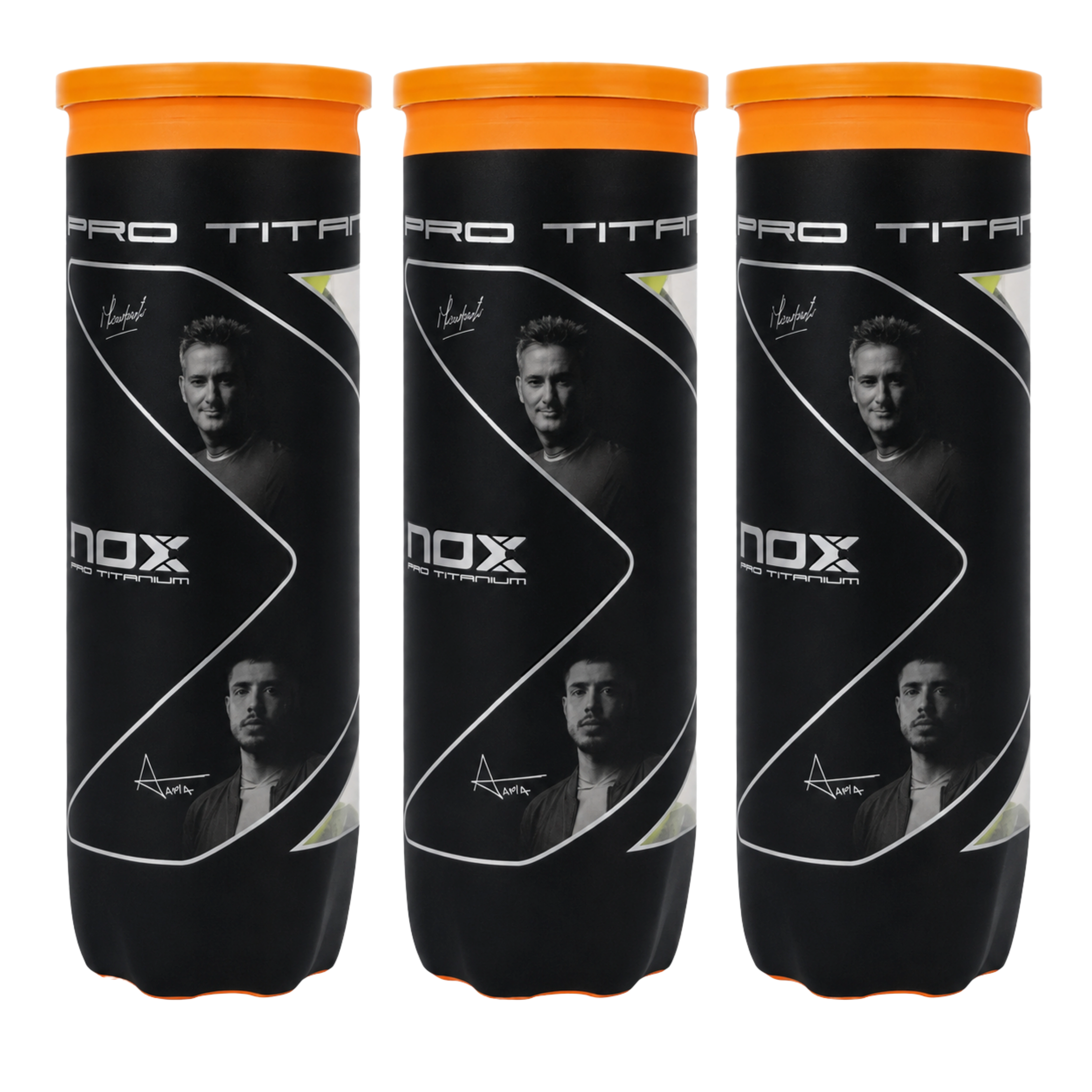Tripack de 3 balles de padel NOX Pro Titanium
