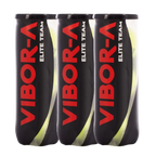Tripack de 3 balles de padel Vibor-A Elite Team