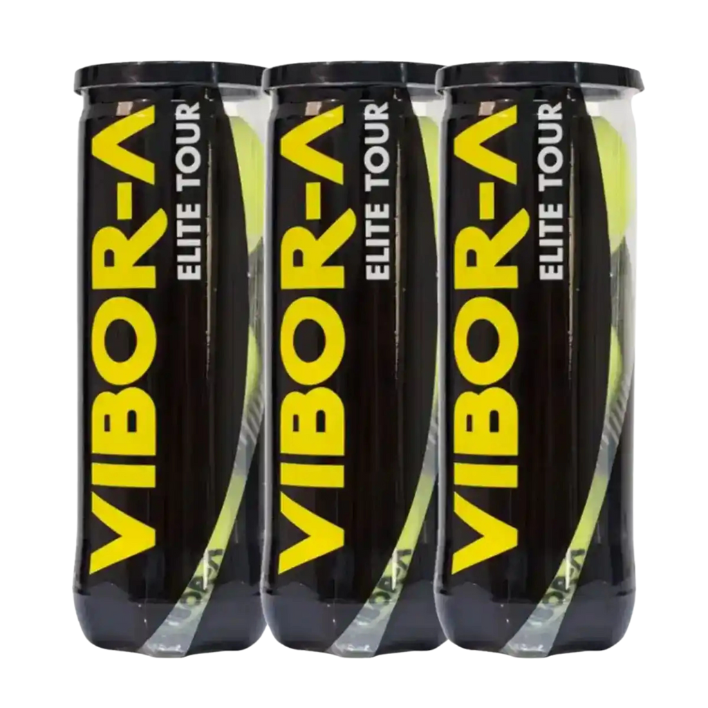 Tripack de 3 balles de padel Vibor-A Elite Tour