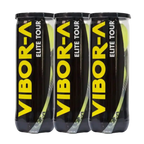 Tripack de 3 balles de padel Vibor-A Elite Tour