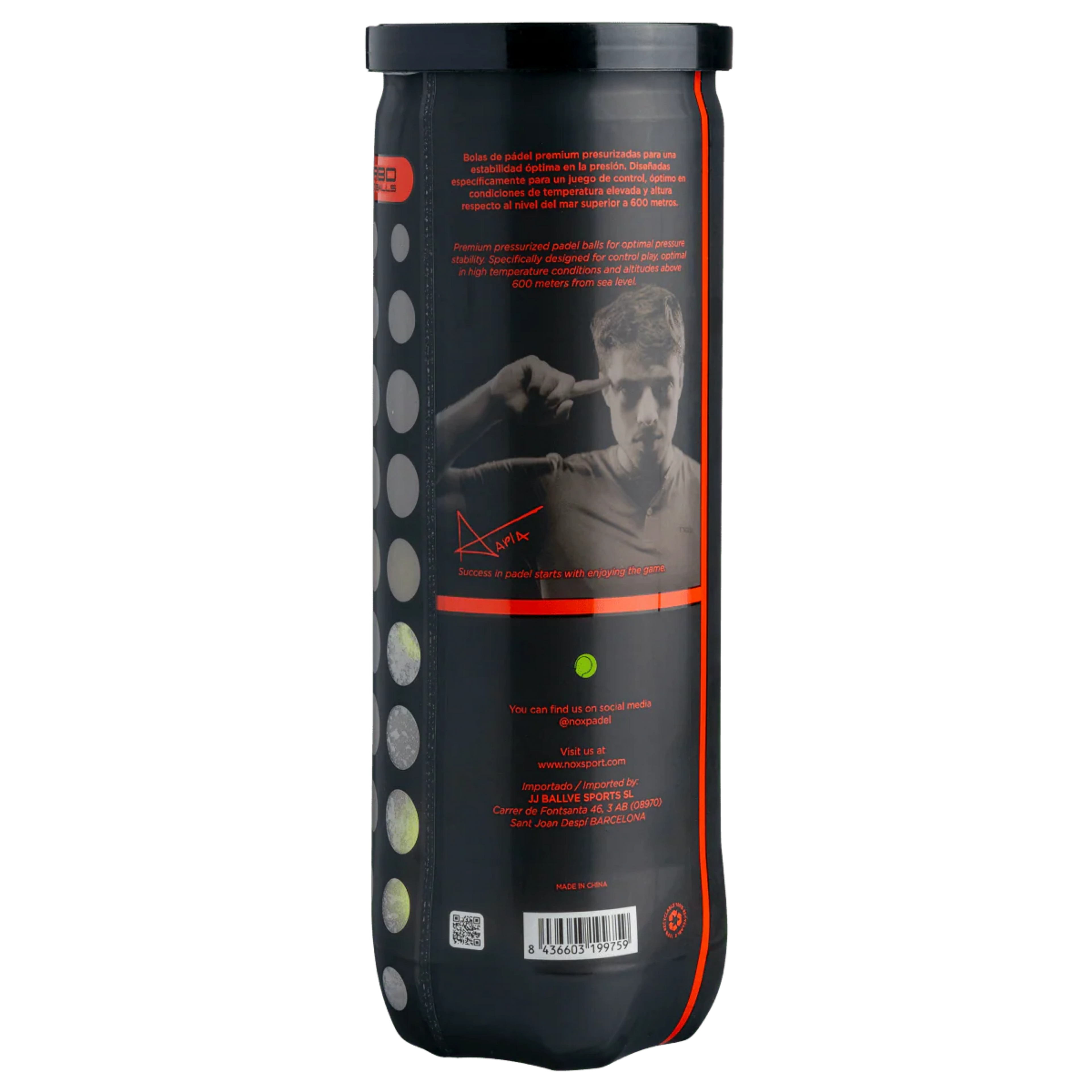 Carton de 24 tubes de balles de padel NOX Nerbo