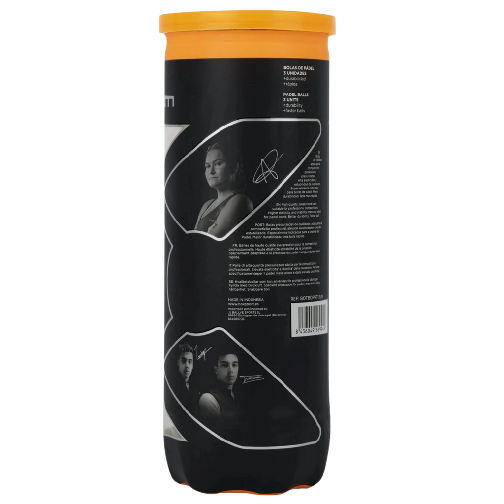 Tripack de 3 balles de padel NOX Pro Titanium