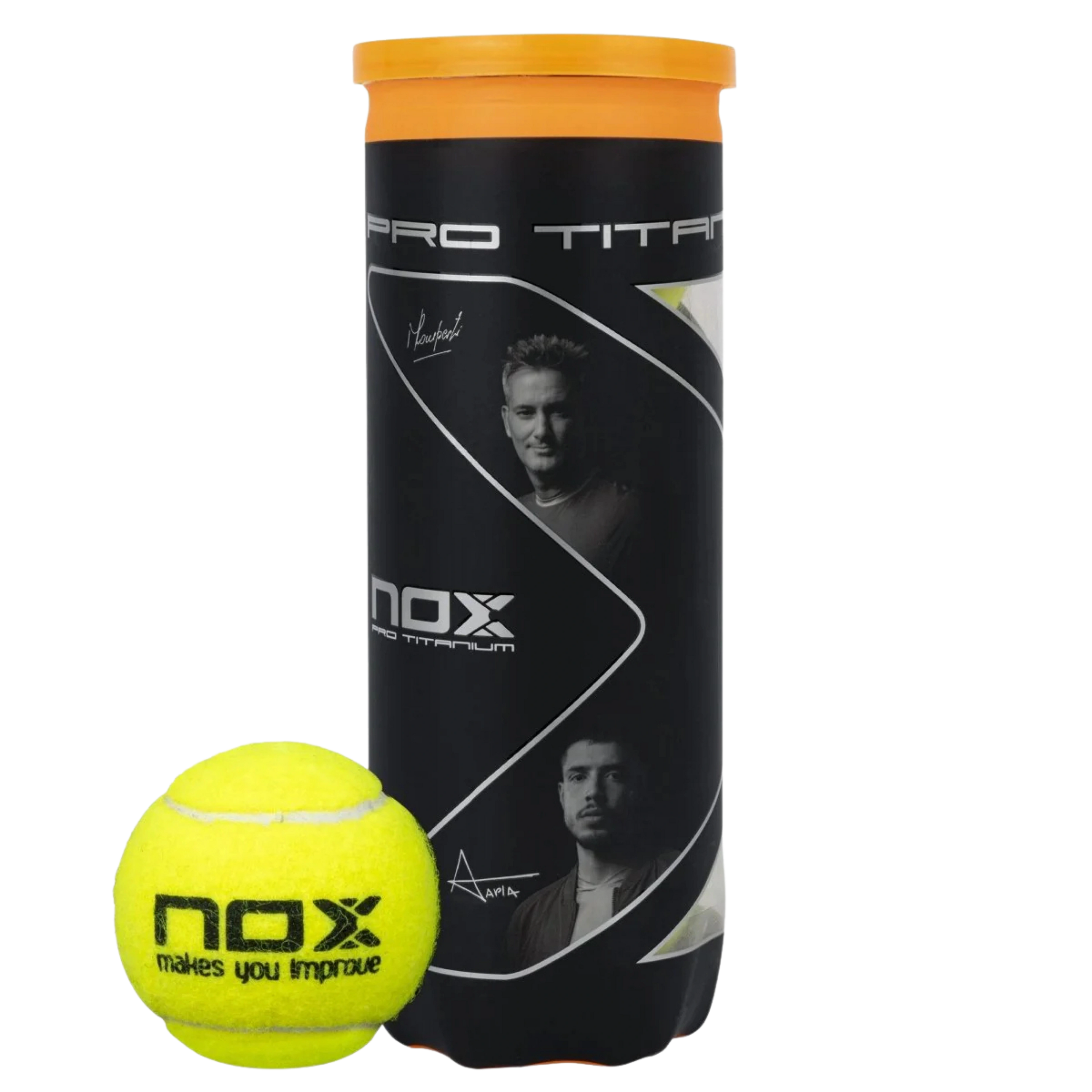 Carton de 24 tubes de balles de padel NOX Pro Titanium